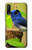 S3839 Oiseau bleu du bonheur Oiseau bleu Etui Coque Housse pour Huawei P30 lite