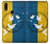 S3857 Colombe de la paix drapeau ukrainien Etui Coque Housse pour Huawei P Smart Z, Y9 Prime 2019