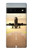 S3837 Avion Décollage Sunrise Etui Coque Housse pour Google Pixel 6