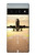 S3837 Avion Décollage Sunrise Etui Coque Housse pour Google Pixel 6 Pro