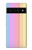 S3849 Couleurs verticales colorées Etui Coque Housse pour Google Pixel 6 Pro