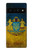 S3858 Drapeau de l'Ukraine Etui Coque Housse pour Google Pixel 6 Pro