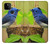 S3839 Oiseau bleu du bonheur Oiseau bleu Etui Coque Housse pour Google Pixel 5A 5G