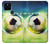 S3844 Ballon de football de football rougeoyant Etui Coque Housse pour Google Pixel 5