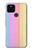 S3849 Couleurs verticales colorées Etui Coque Housse pour Google Pixel 5