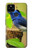 S3839 Oiseau bleu du bonheur Oiseau bleu Etui Coque Housse pour Google Pixel 4a 5G