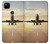 S3837 Avion Décollage Sunrise Etui Coque Housse pour Google Pixel 4a