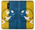 S3857 Colombe de la paix drapeau ukrainien Etui Coque Housse pour LG K10 (2018), LG K30