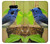 S3839 Oiseau bleu du bonheur Oiseau bleu Etui Coque Housse pour LG V30, LG V30 Plus, LG V30S ThinQ, LG V35, LG V35 ThinQ