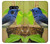 S3839 Oiseau bleu du bonheur Oiseau bleu Etui Coque Housse pour LG G8 ThinQ