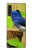 S3839 Oiseau bleu du bonheur Oiseau bleu Etui Coque Housse pour LG Velvet