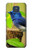 S3839 Oiseau bleu du bonheur Oiseau bleu Etui Coque Housse pour Motorola Moto G Play (2021)
