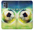 S3844 Ballon de football de football rougeoyant Etui Coque Housse pour Motorola Moto G100