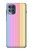 S3849 Couleurs verticales colorées Etui Coque Housse pour Motorola Moto G100