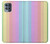 S3849 Couleurs verticales colorées Etui Coque Housse pour Motorola Moto G100