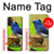 S3839 Oiseau bleu du bonheur Oiseau bleu Etui Coque Housse pour Motorola Moto G71 5G