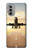 S3837 Avion Décollage Sunrise Etui Coque Housse pour Motorola Moto G51 5G