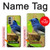 S3839 Oiseau bleu du bonheur Oiseau bleu Etui Coque Housse pour Motorola Moto G51 5G