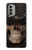 S3852 Crâne Steampunk Etui Coque Housse pour Motorola Moto G51 5G