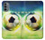 S3844 Ballon de football de football rougeoyant Etui Coque Housse pour Motorola Moto G31