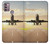 S3837 Avion Décollage Sunrise Etui Coque Housse pour Motorola Moto G30, G20, G10