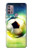 S3844 Ballon de football de football rougeoyant Etui Coque Housse pour Motorola Moto G30, G20, G10