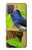 S3839 Oiseau bleu du bonheur Oiseau bleu Etui Coque Housse pour Motorola Moto G10 Power