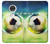 S3844 Ballon de football de football rougeoyant Etui Coque Housse pour Motorola Moto G7, Moto G7 Plus