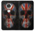 S3848 Crâne de drapeau du Royaume-Uni Etui Coque Housse pour Motorola Moto G7, Moto G7 Plus
