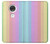 S3849 Couleurs verticales colorées Etui Coque Housse pour Motorola Moto G7, Moto G7 Plus