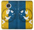 S3857 Colombe de la paix drapeau ukrainien Etui Coque Housse pour Motorola Moto G7, Moto G7 Plus