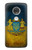 S3858 Drapeau de l'Ukraine Etui Coque Housse pour Motorola Moto G7, Moto G7 Plus