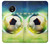 S3844 Ballon de football de football rougeoyant Etui Coque Housse pour Motorola Moto G6