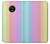 S3849 Couleurs verticales colorées Etui Coque Housse pour Motorola Moto G6