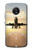 S3837 Avion Décollage Sunrise Etui Coque Housse pour Motorola Moto G5