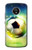 S3844 Ballon de football de football rougeoyant Etui Coque Housse pour Motorola Moto G5