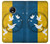 S3857 Colombe de la paix drapeau ukrainien Etui Coque Housse pour Motorola Moto G5