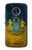 S3858 Drapeau de l'Ukraine Etui Coque Housse pour Motorola Moto G5