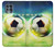 S3844 Ballon de football de football rougeoyant Etui Coque Housse pour Motorola Edge S