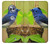 S3839 Oiseau bleu du bonheur Oiseau bleu Etui Coque Housse pour Motorola Moto X4