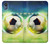 S3844 Ballon de football de football rougeoyant Etui Coque Housse pour Motorola Moto E6, Moto E (6th Gen)