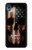 S3850 Crâne de drapeau américain Etui Coque Housse pour Motorola Moto E6, Moto E (6th Gen)