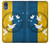 S3857 Colombe de la paix drapeau ukrainien Etui Coque Housse pour Motorola Moto E6, Moto E (6th Gen)