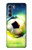 S3844 Ballon de football de football rougeoyant Etui Coque Housse pour Motorola Edge S30