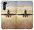 S3837 Avion Décollage Sunrise Etui Coque Housse pour Motorola Edge