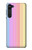 S3849 Couleurs verticales colorées Etui Coque Housse pour Motorola Edge