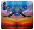 S3841 Pygargue à tête blanche volant dans un ciel coloré Etui Coque Housse pour Motorola Edge+