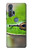 S3845 Grenouille verte Etui Coque Housse pour Motorola Edge+