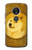 S3826 Dogecoin Shiba Etui Coque Housse pour Motorola Moto E5 Plus