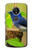 S3839 Oiseau bleu du bonheur Oiseau bleu Etui Coque Housse pour Motorola Moto E5 Plus